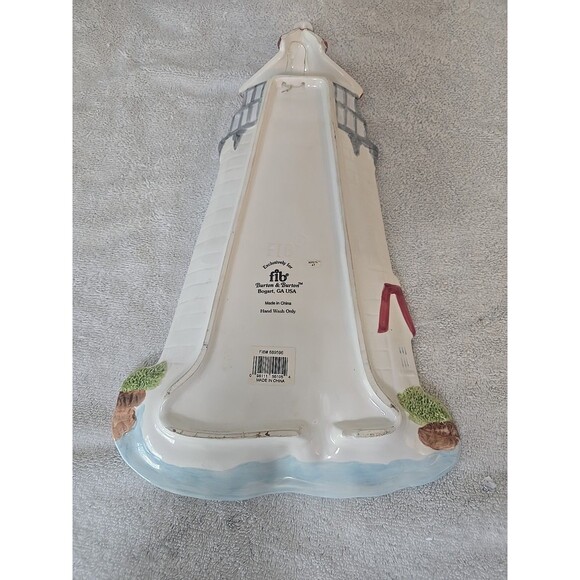 Burton And Burton Lighthouse Ocean Serving Dish Chips And Dip - Picture 10 of 10